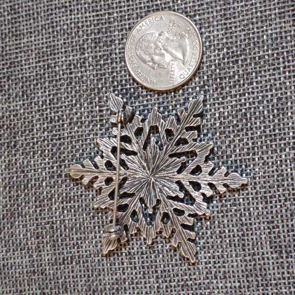 Snowflake Brooch - Picture 2 of 2